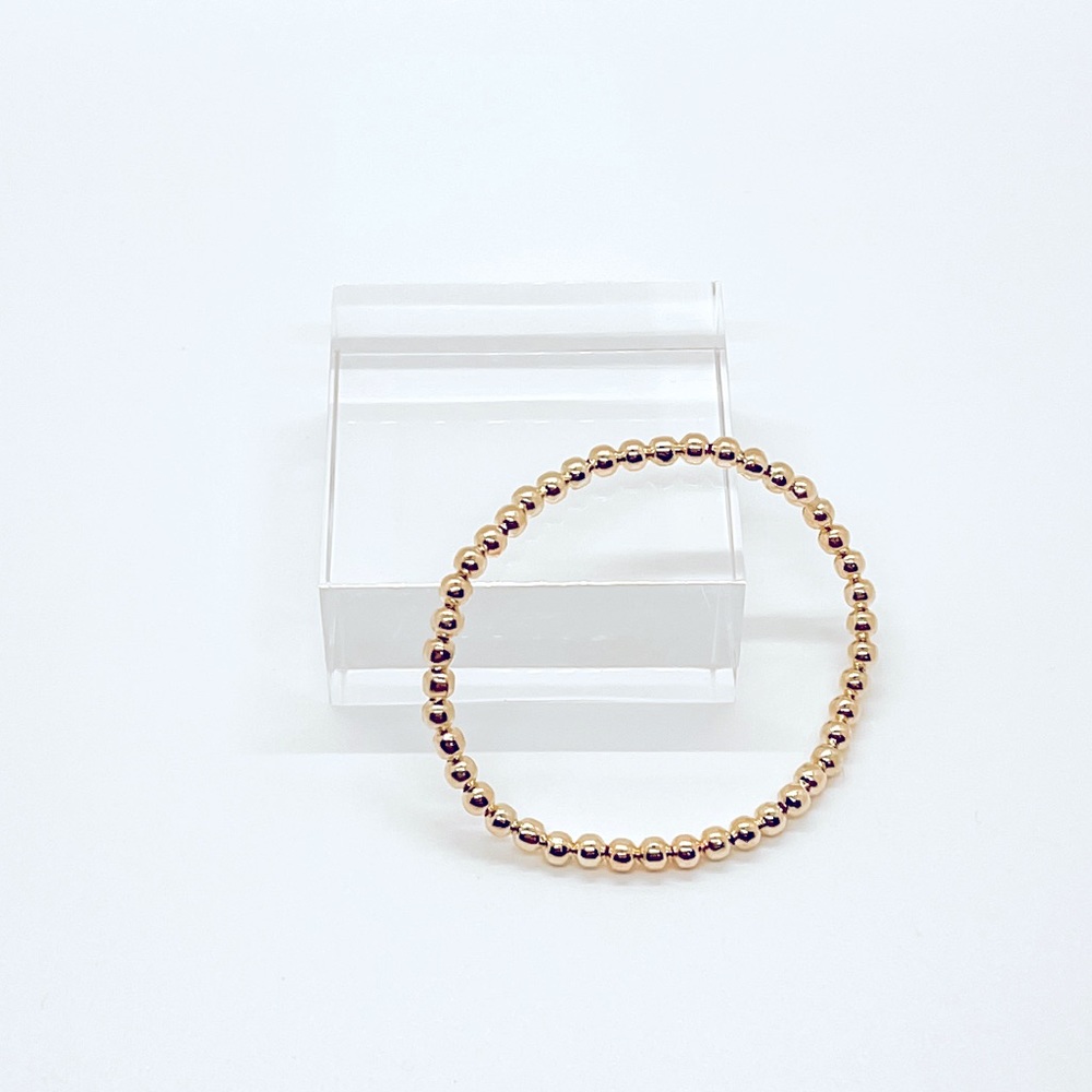 Handmade Gold Small Beaded Bracelet